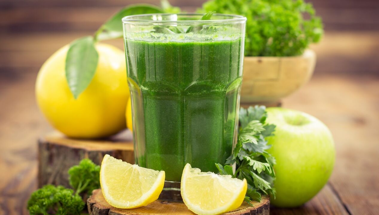 parsley smoothie to boost power
